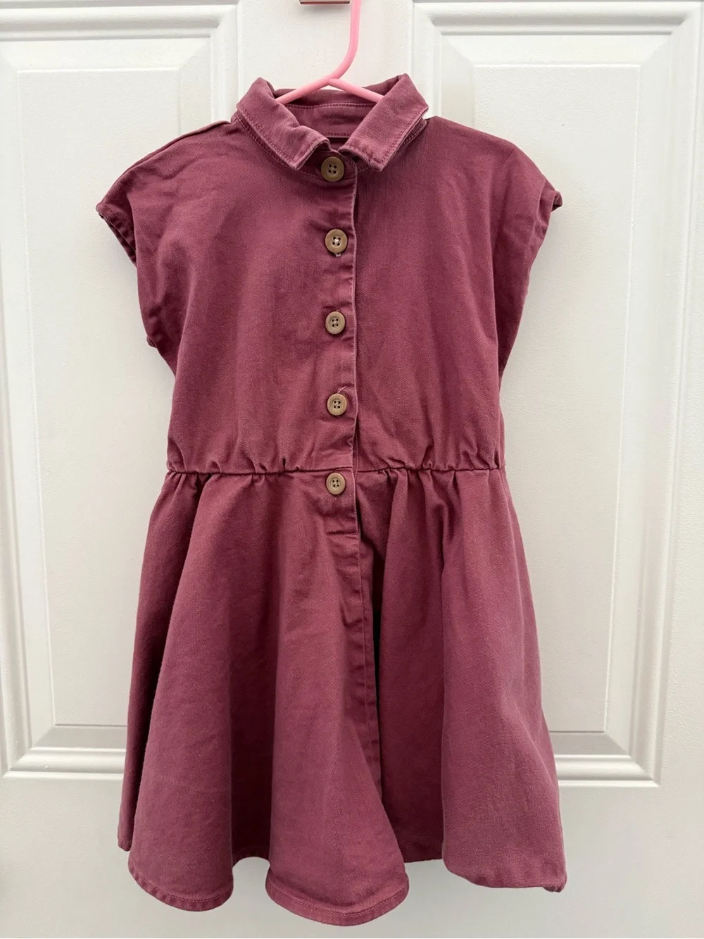 Toddler Burgundy Twirl dress.